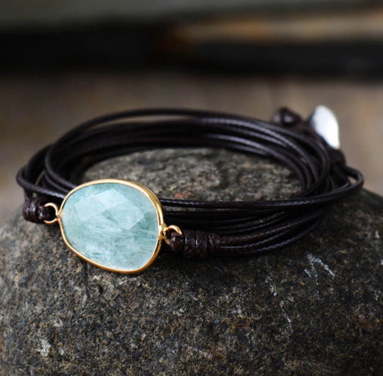 Labradorite Boho Bracelet - Aura Balance