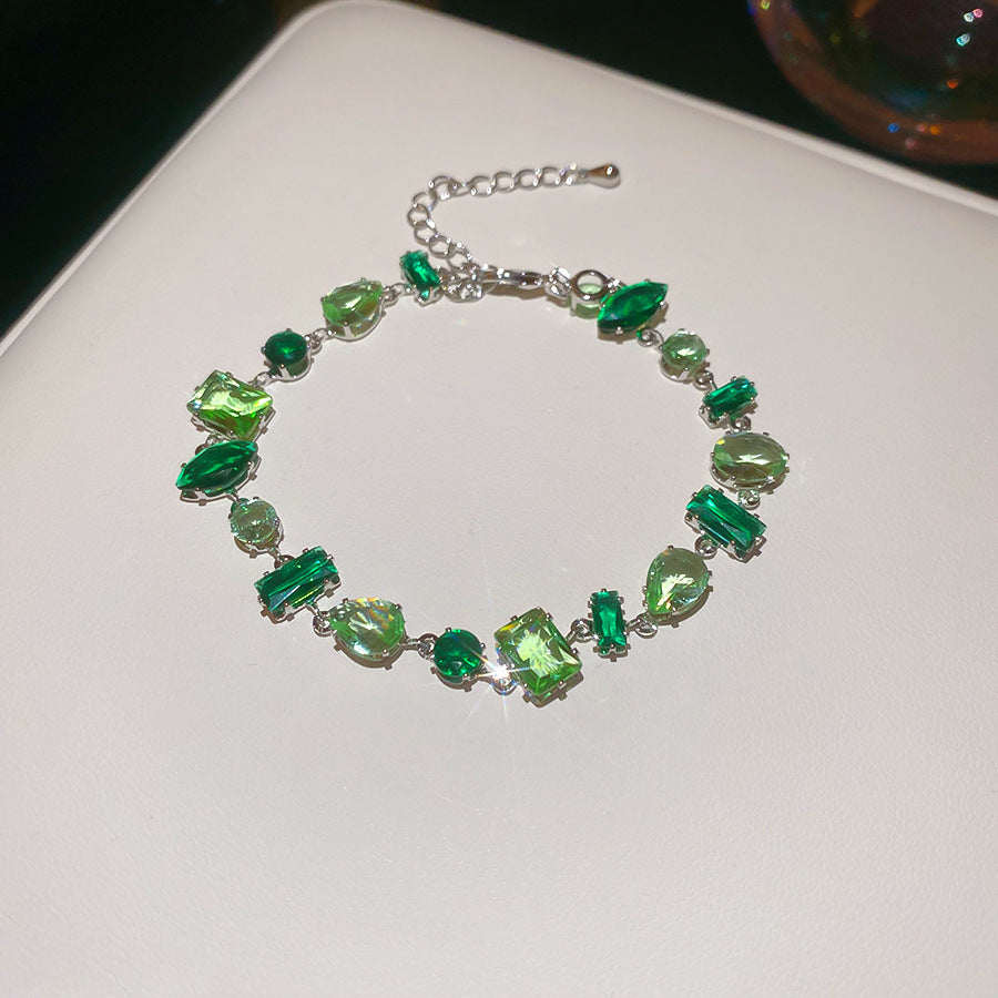 Handcrafted Zircon Drop Bracelet For Women Love