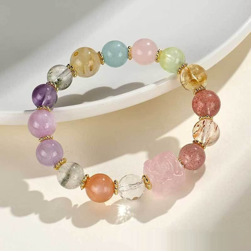 Handcrafted Amethyst Fox Protection Bracelet For Women