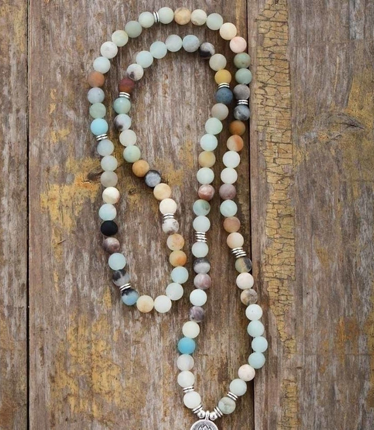 108 Natural Matte Amazonite Stone Mala Prayer Beads™