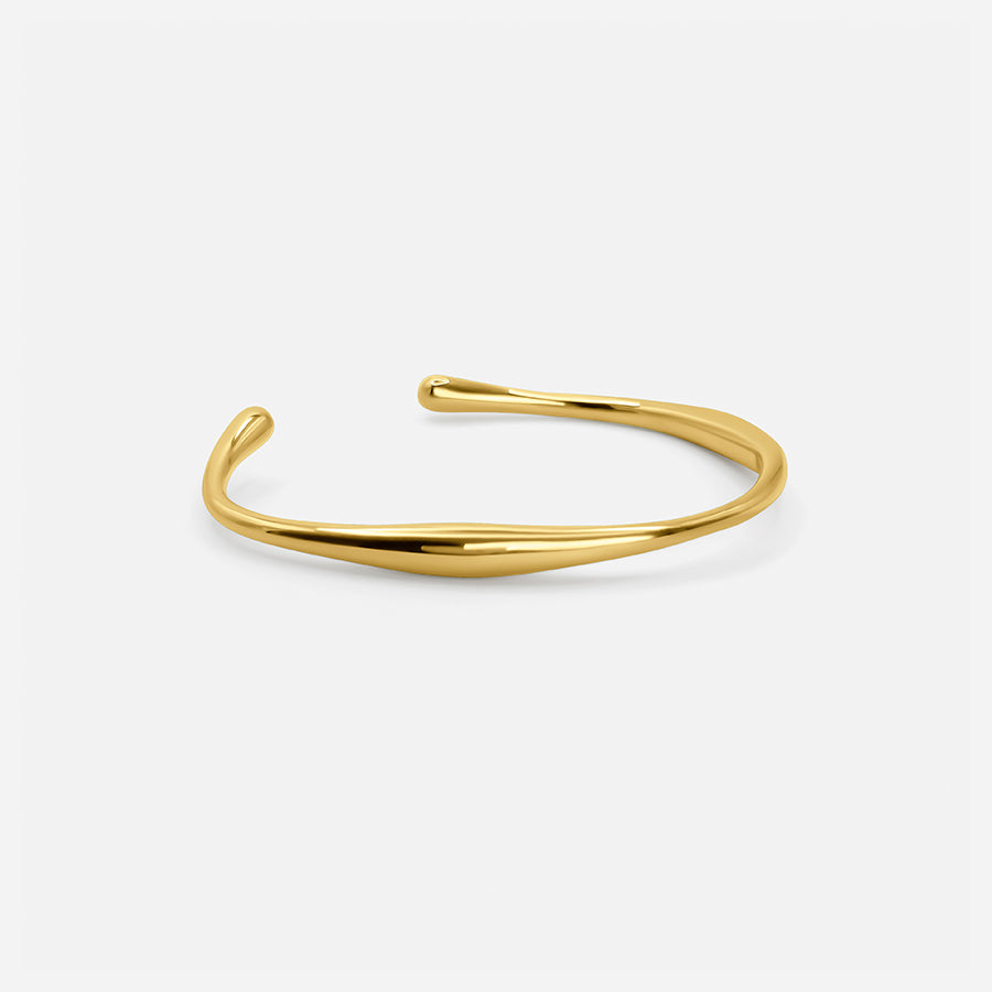 18K GOLD CURVED BRACELET