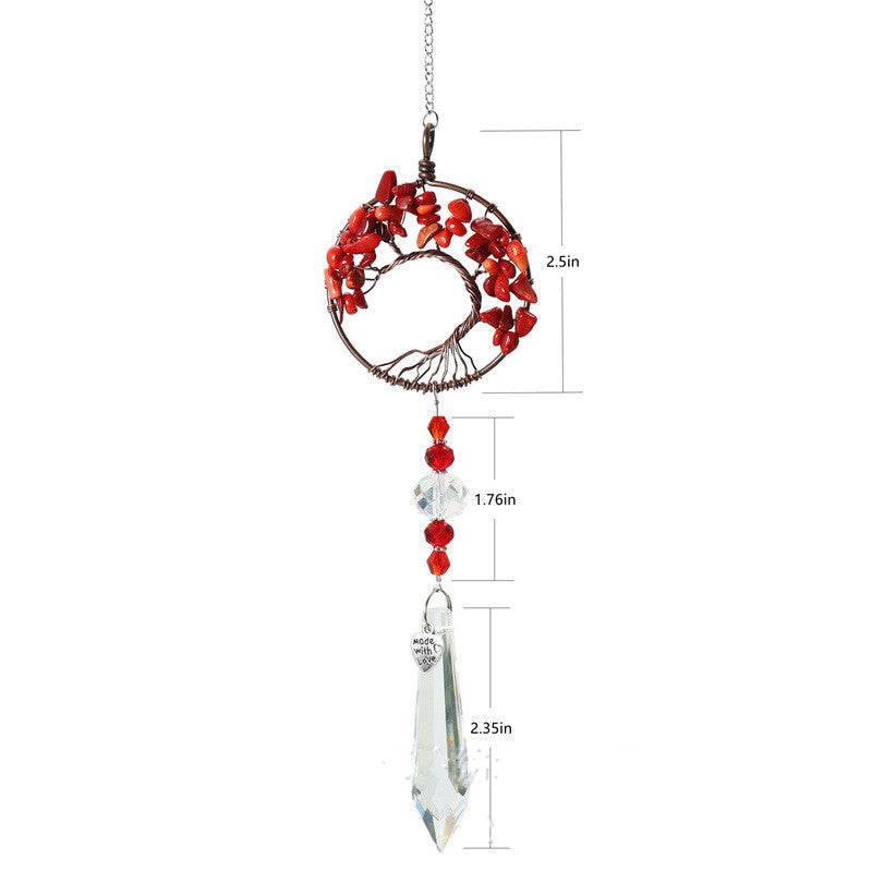Handcrafted Crystal Tree of Life Suncatchers Ornament by Tinkers for Harmony