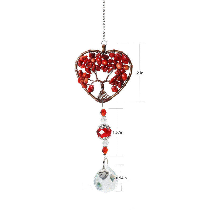 Handcrafted Crystal Tree of Life Suncatchers Ornament by Tinkers for Harmony