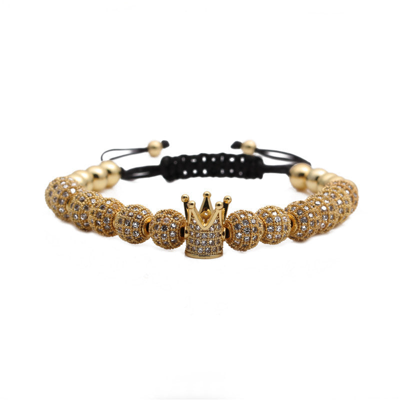 Zircon Crown Woven Bracelet With Micro Inlays Exclusive