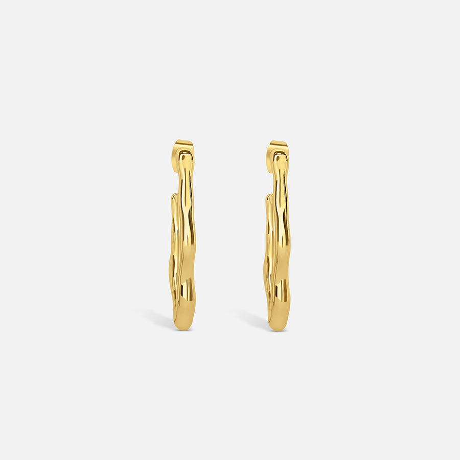 ZEPHYR HOOP EARRINGS - GOLD