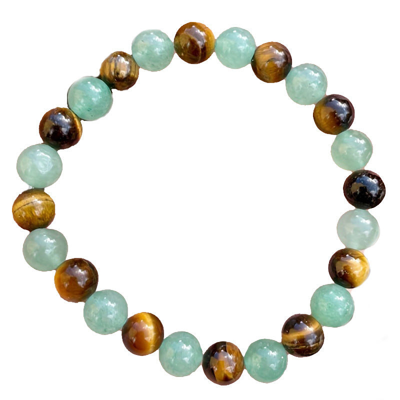Tiger Eye Beaded Bracelet 8mm Unisex Elegance Collection