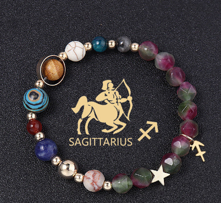 Handcrafted Zodiac Gemstone Balance Bracelet for Women
