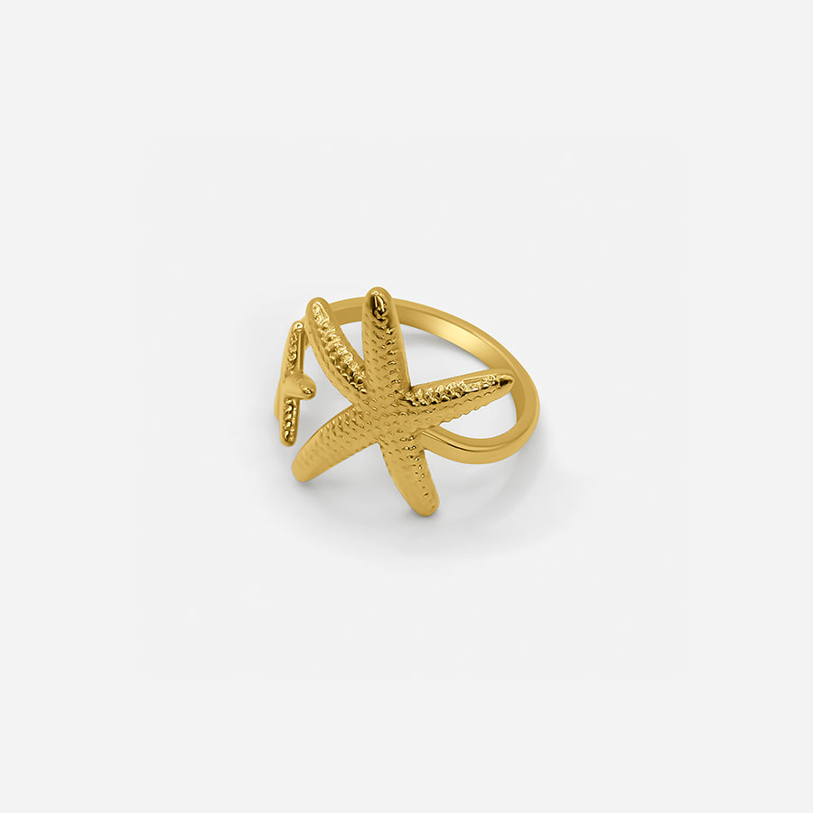 ADJUSTABLE STARFISH OPEN RING