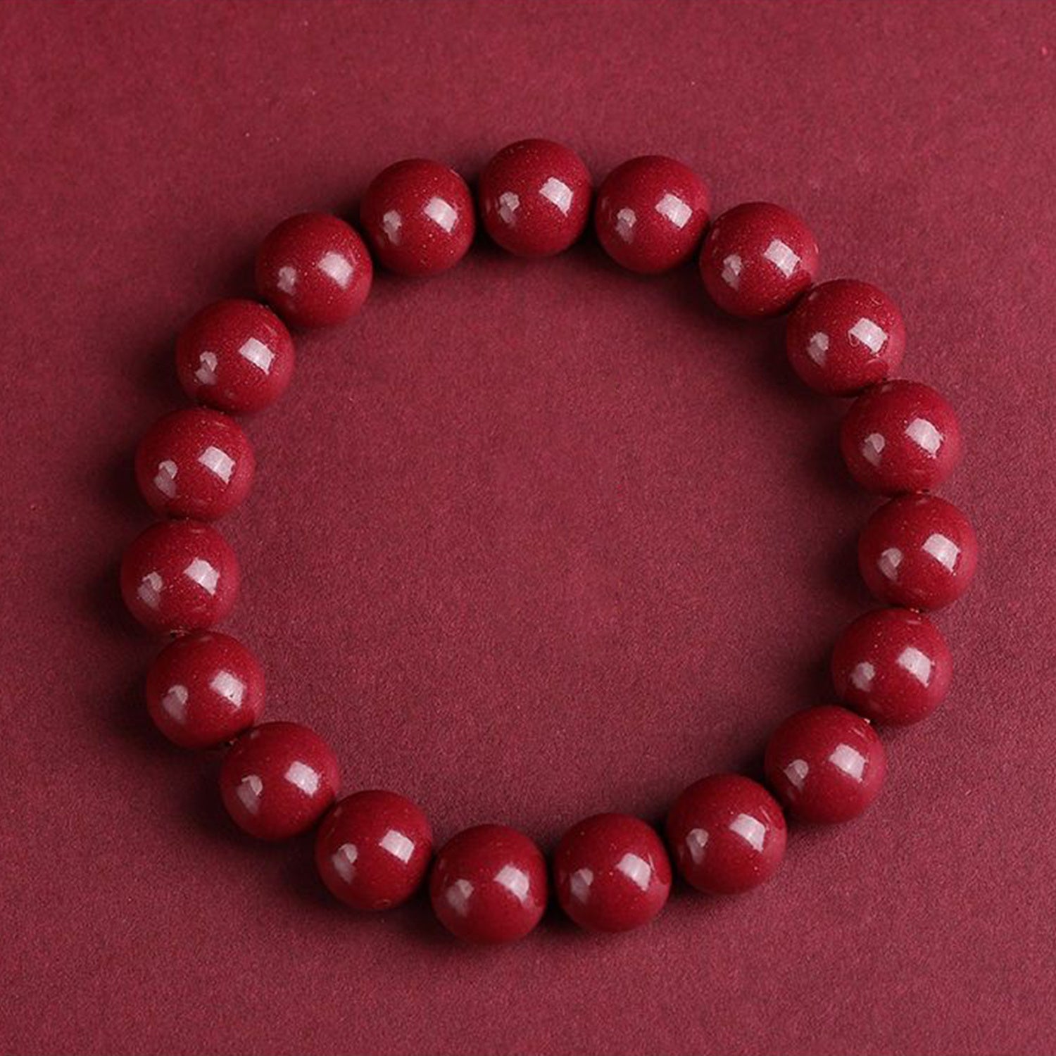 Cinnabar Bead Bracelet Signature Everyday Style