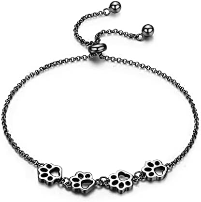 Dog Paw Print Bracelet – Adjustable Bracelet