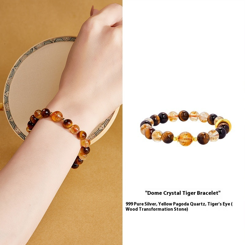 Natural Tiger Eye Bracelet For Women Protection