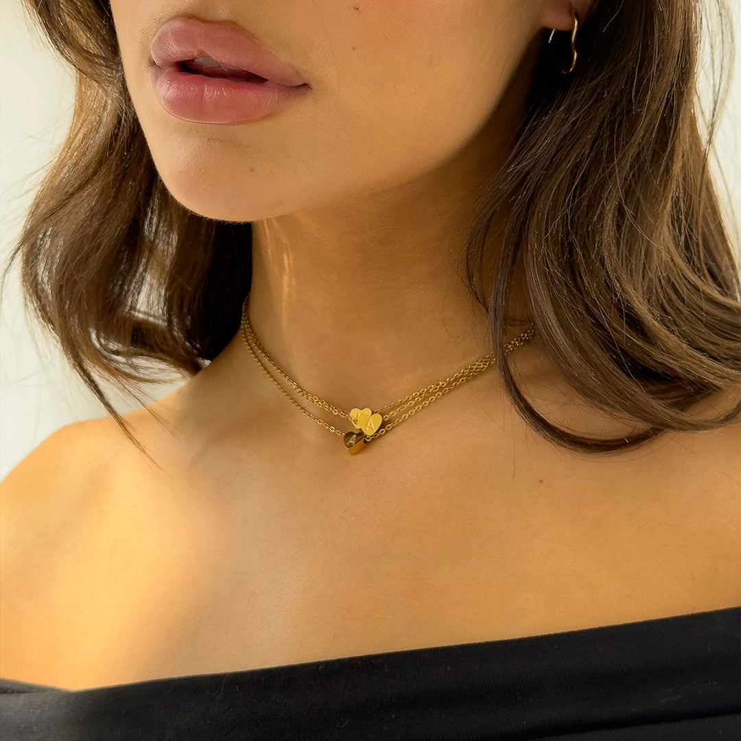 CUSTOM INITIAL HEART NECKLACE