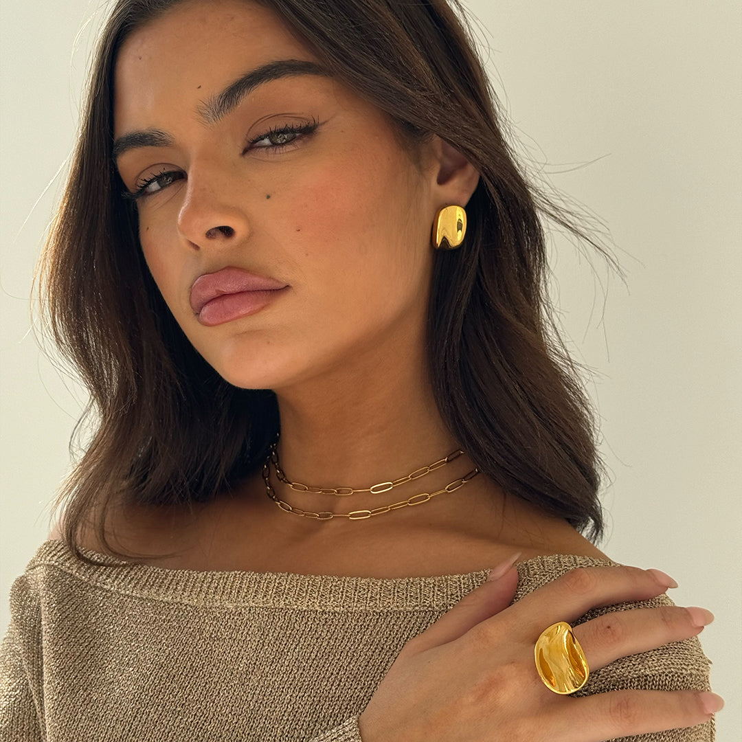 PAPER CLIP NECKLACE 40CM