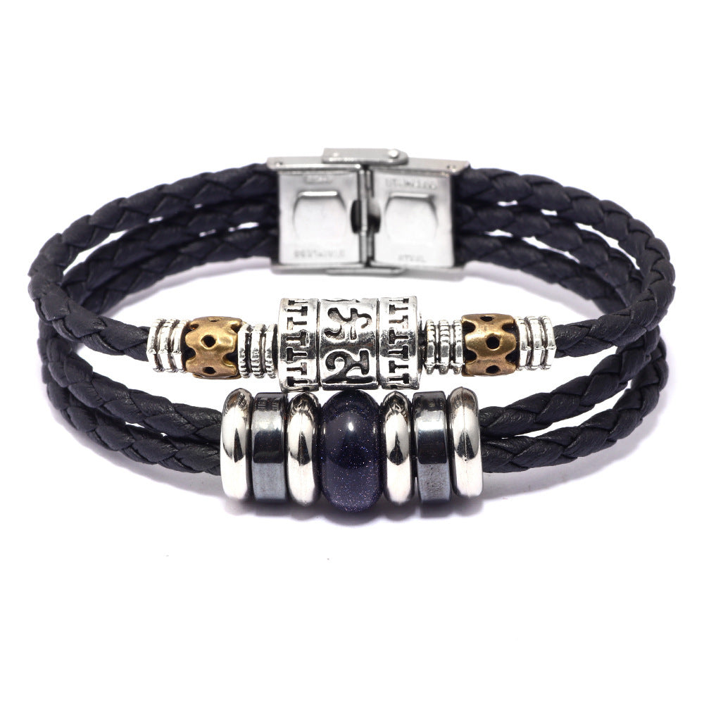 Tiger Eye Malachite Bracelet For Men