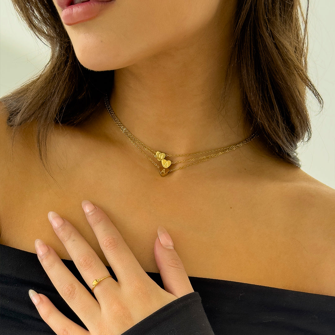 CUSTOM INITIAL HEART NECKLACE