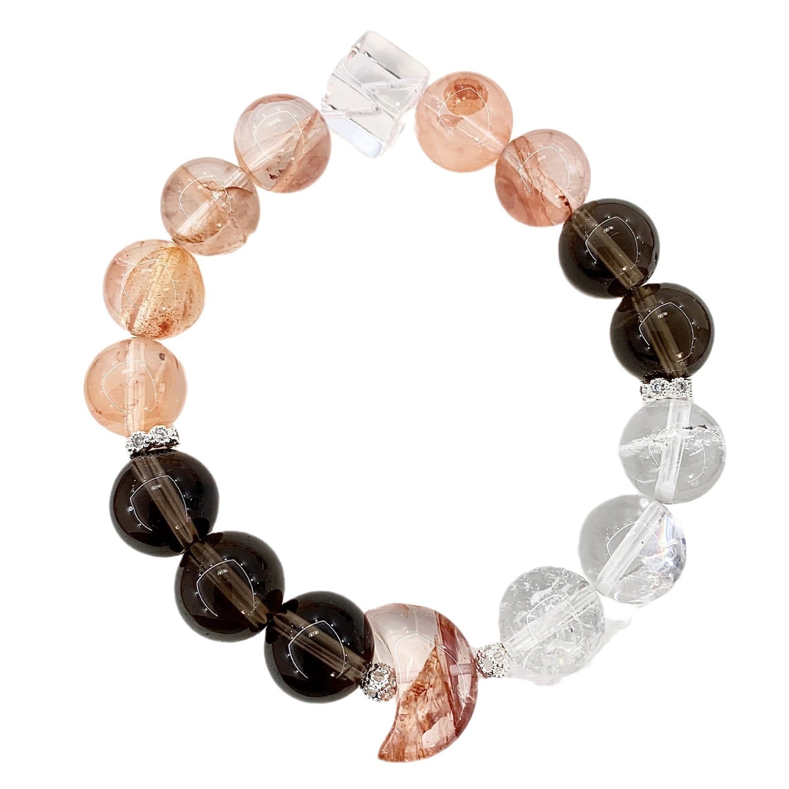 Natural White Crystal Healing Bracelet for Women