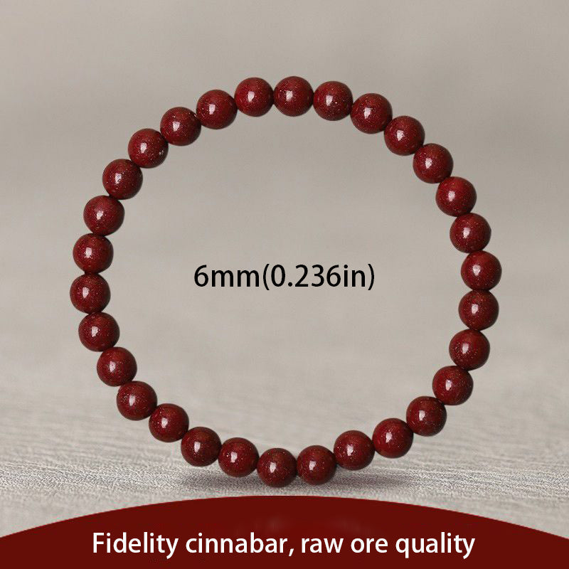 Cinnabar Bead Bracelet Signature Everyday Style