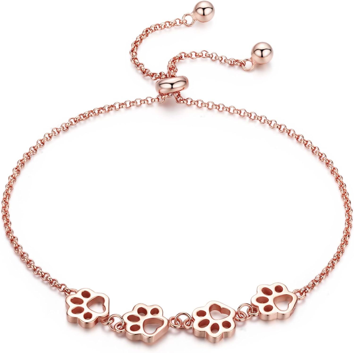 Dog Paw Print Bracelet – Adjustable Bracelet