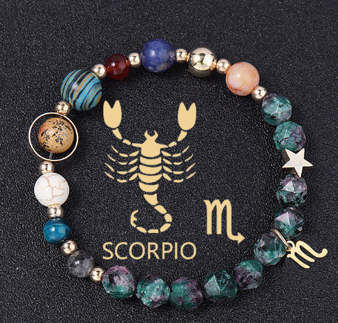 Natural Stone Twelve Constellations Bracelet Exclusive