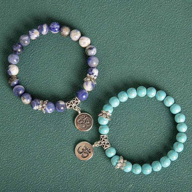 Natural Indian Agate Bracelet for Men