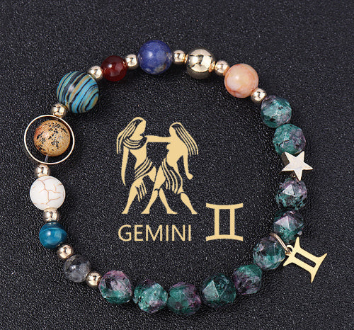 Natural Stone Twelve Constellations Bracelet Exclusive