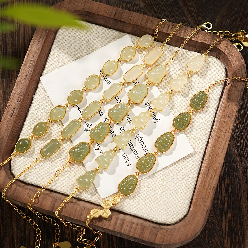 Hetian Jade Bracelet for Women Balance Healing