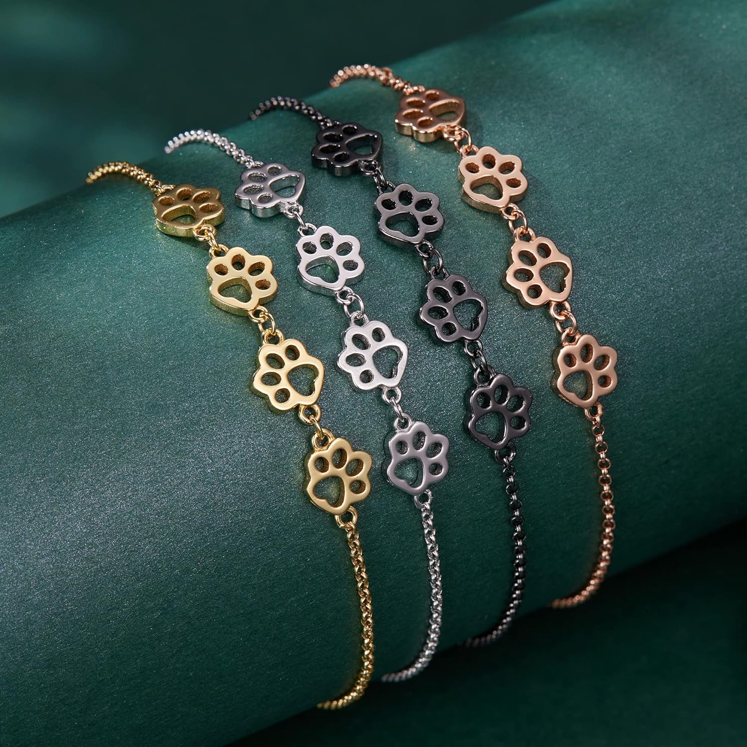 Dog Paw Print Bracelet – Adjustable Bracelet