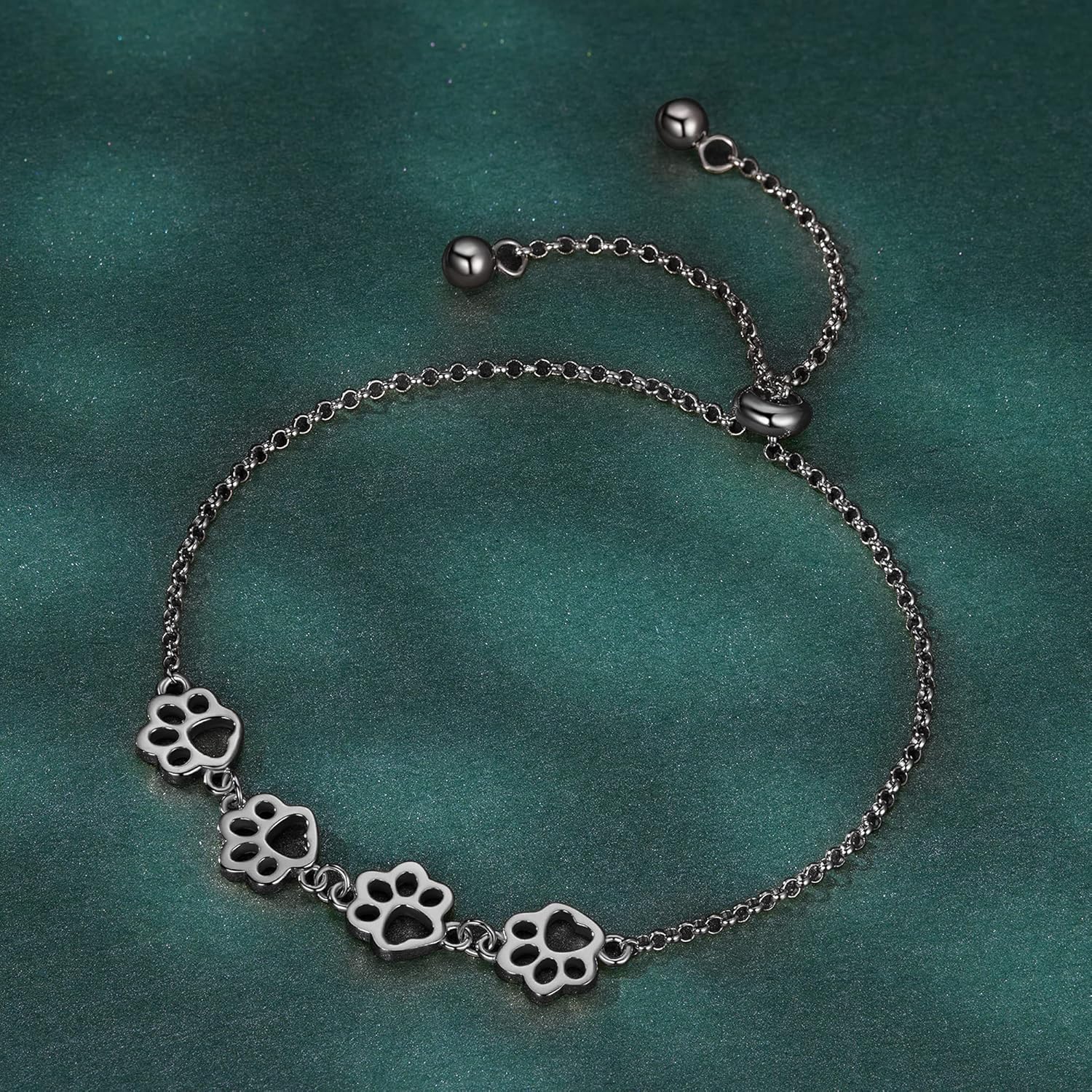 Dog Paw Print Bracelet – Adjustable Bracelet