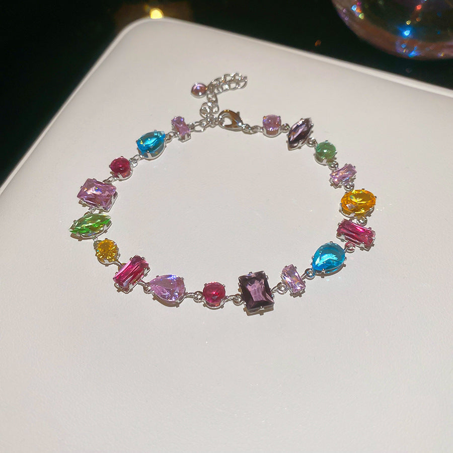 Handcrafted Zircon Drop Bracelet For Women Love