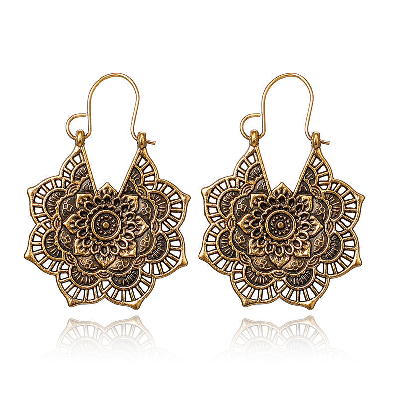 Lotus Mandala Elegance Earrings