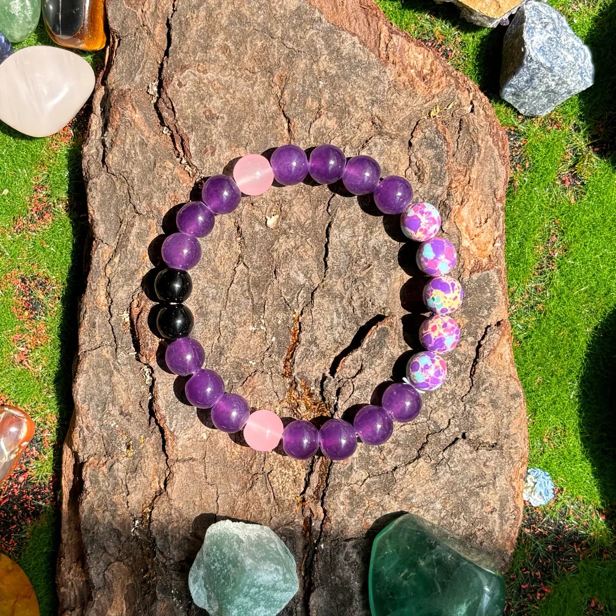 Serenity Jasper Stone Bracelet Unisex Insomnia Jewelry