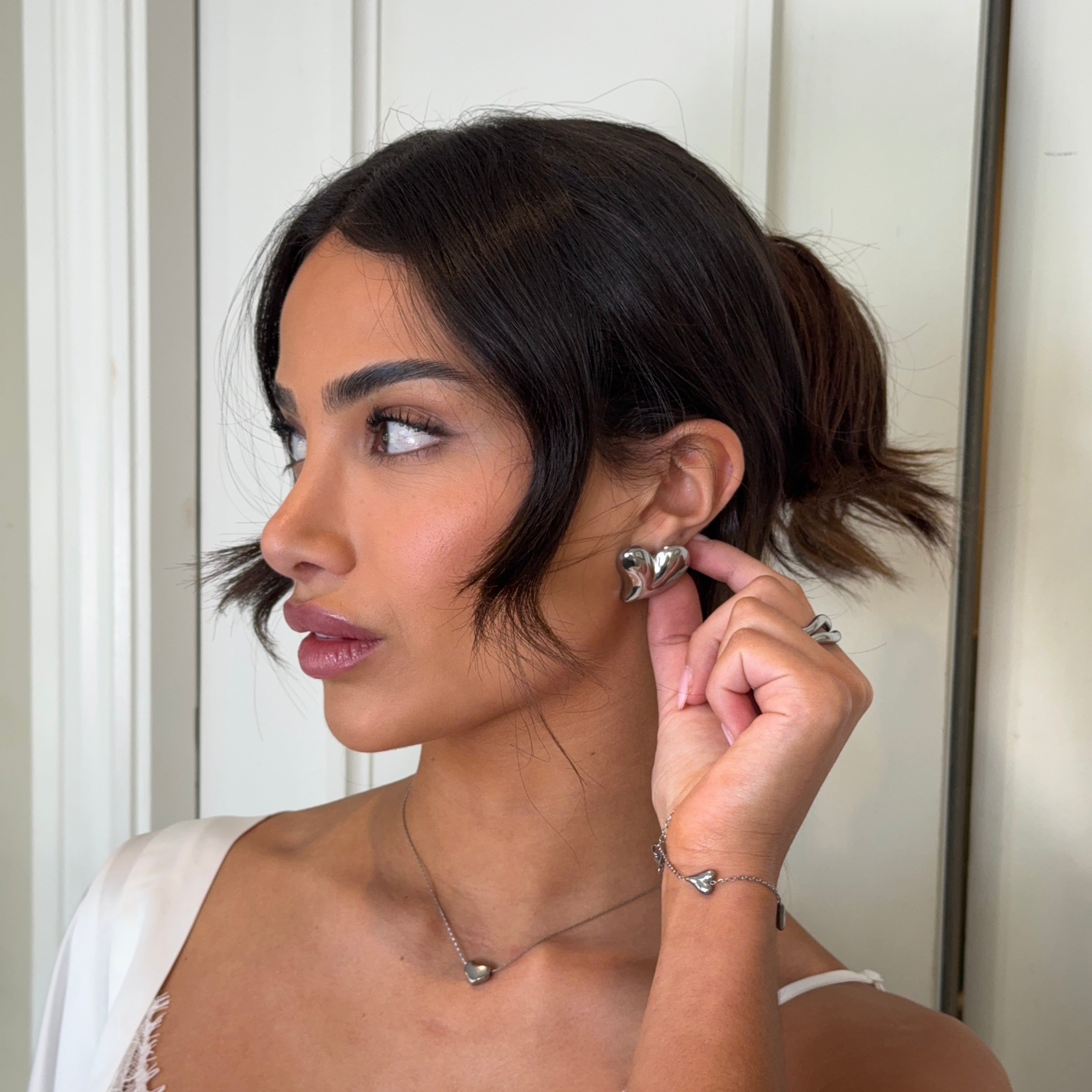 Lover Earrings - Silver