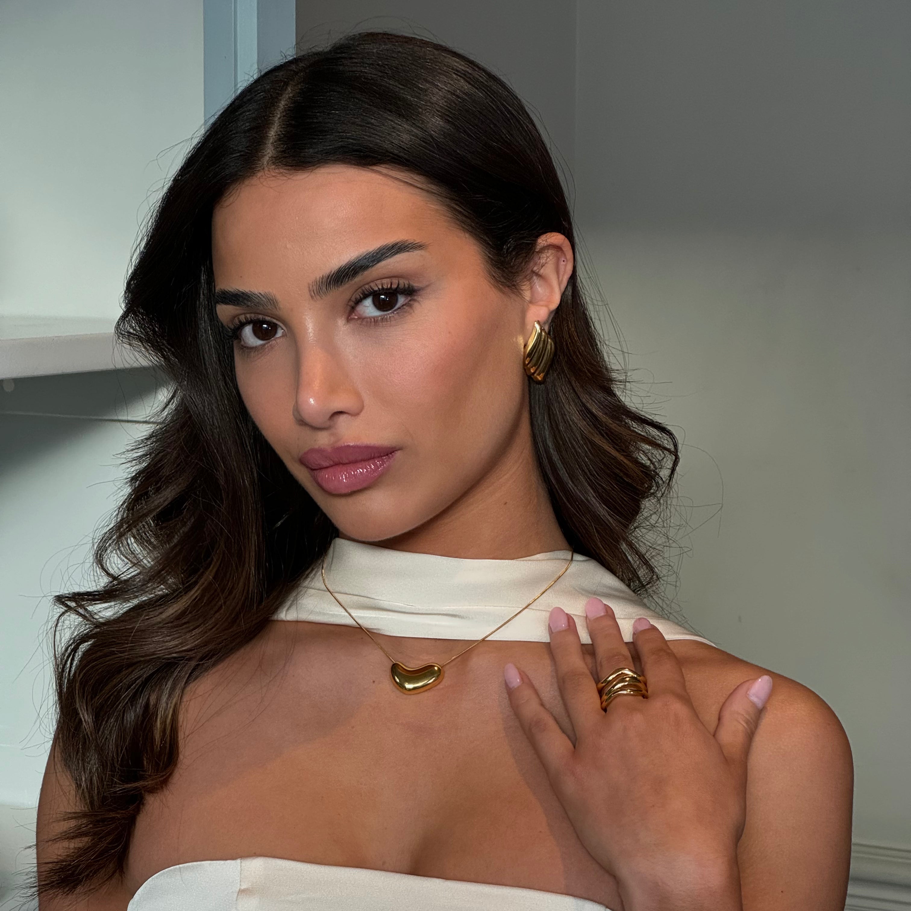 Pebble Necklace - Gold