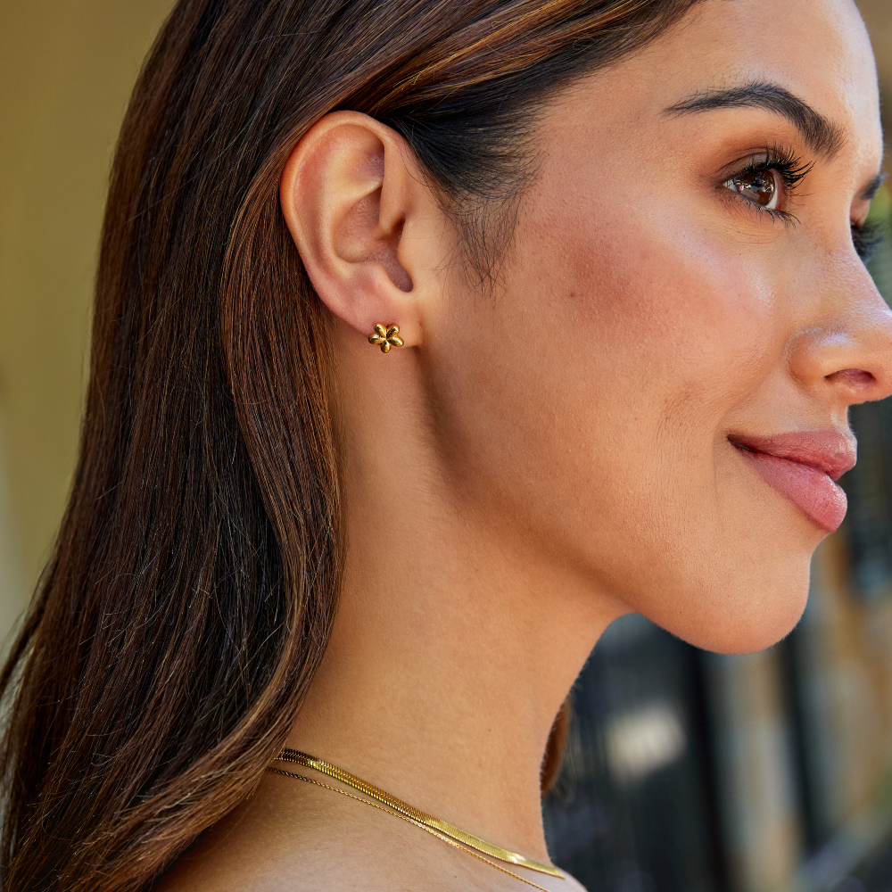 Flower Balloon Stud Earrings