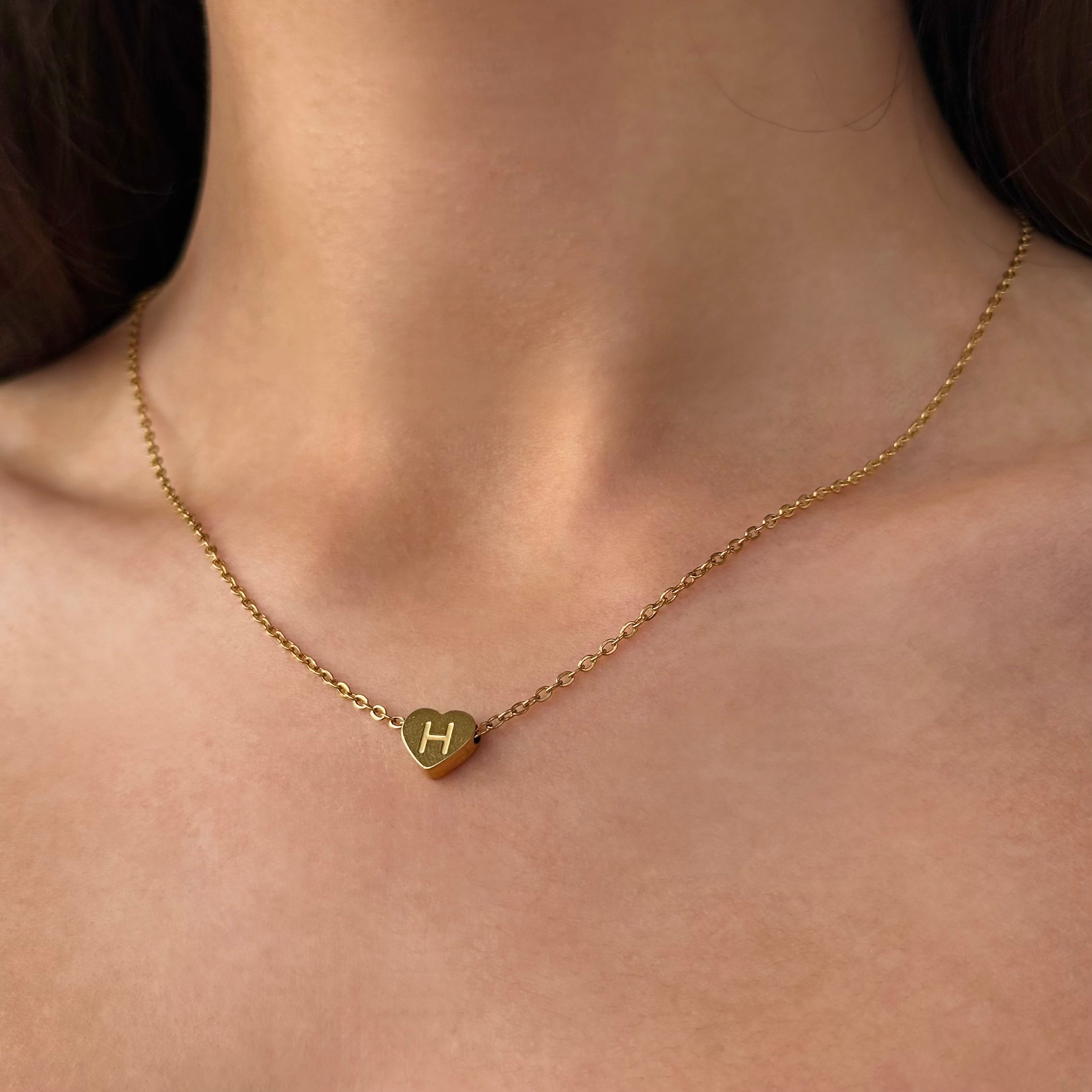 CUSTOM INITIAL HEART NECKLACE