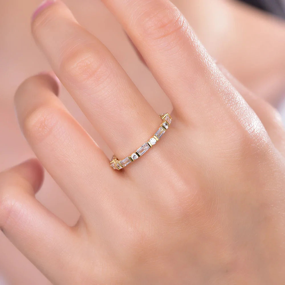 Diamond Eternity Band Engagement Ring