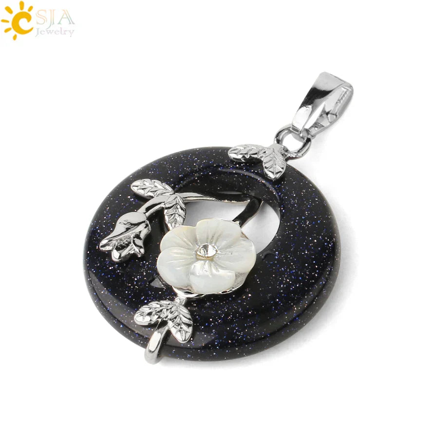 Amethyst Donut Pendant Energy And Balance