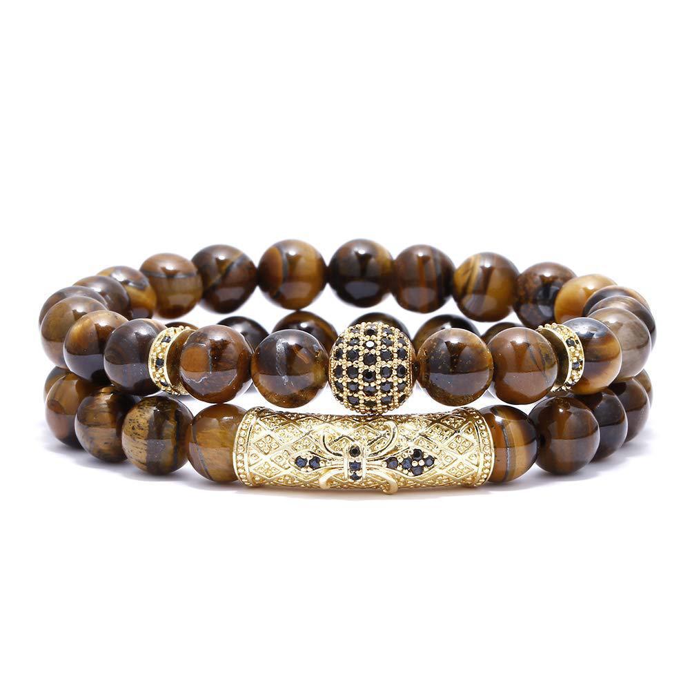 Tiger Eye Bracelet Unisex Natural Stone Collection Elite