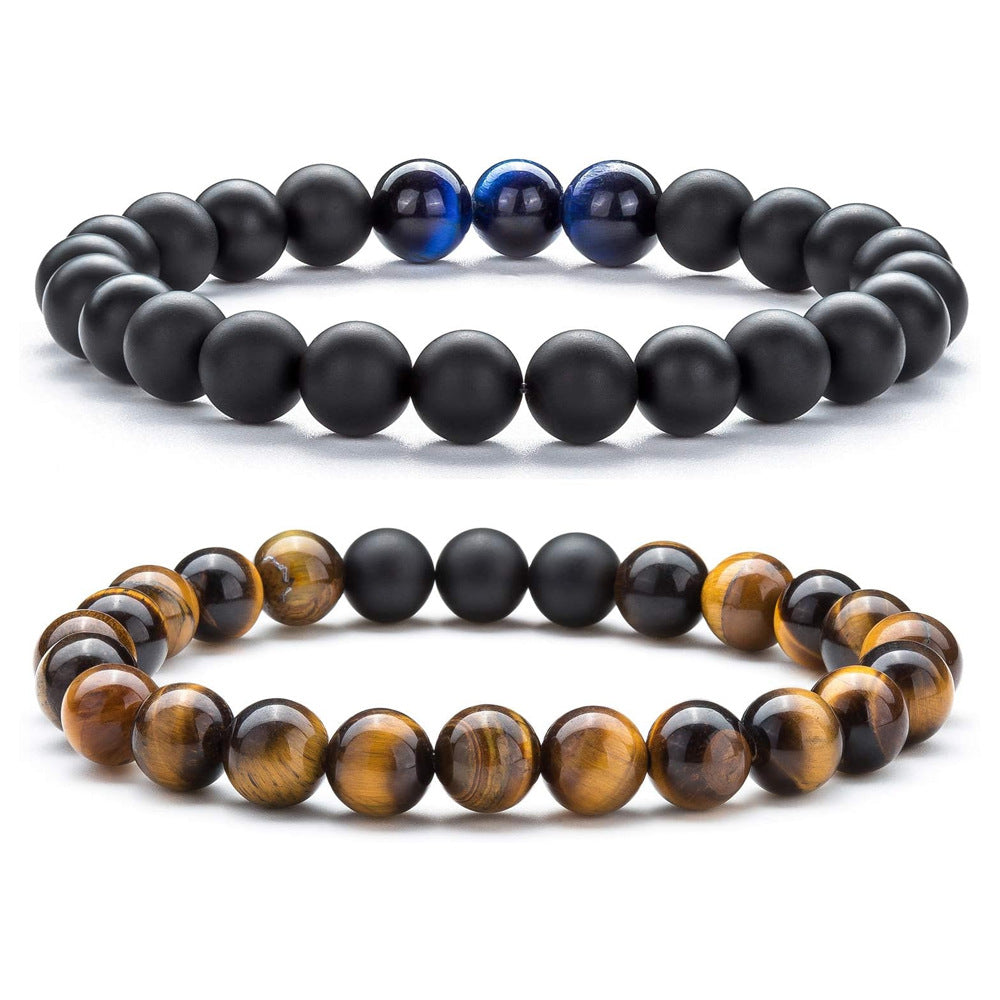 Tiger Eye Volcanic Rock Yoga Beaded Bracelet Exclusive