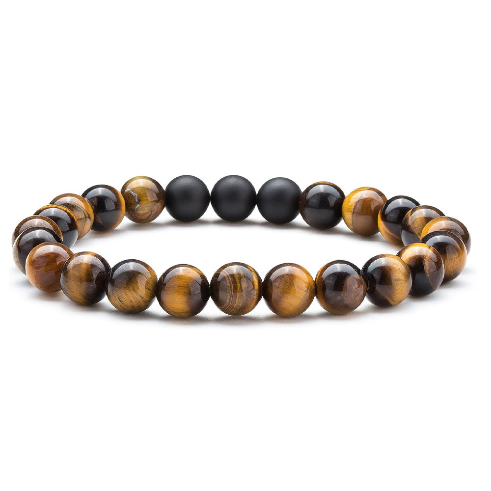 Tiger Eye Volcanic Rock Yoga Beaded Bracelet Exclusive