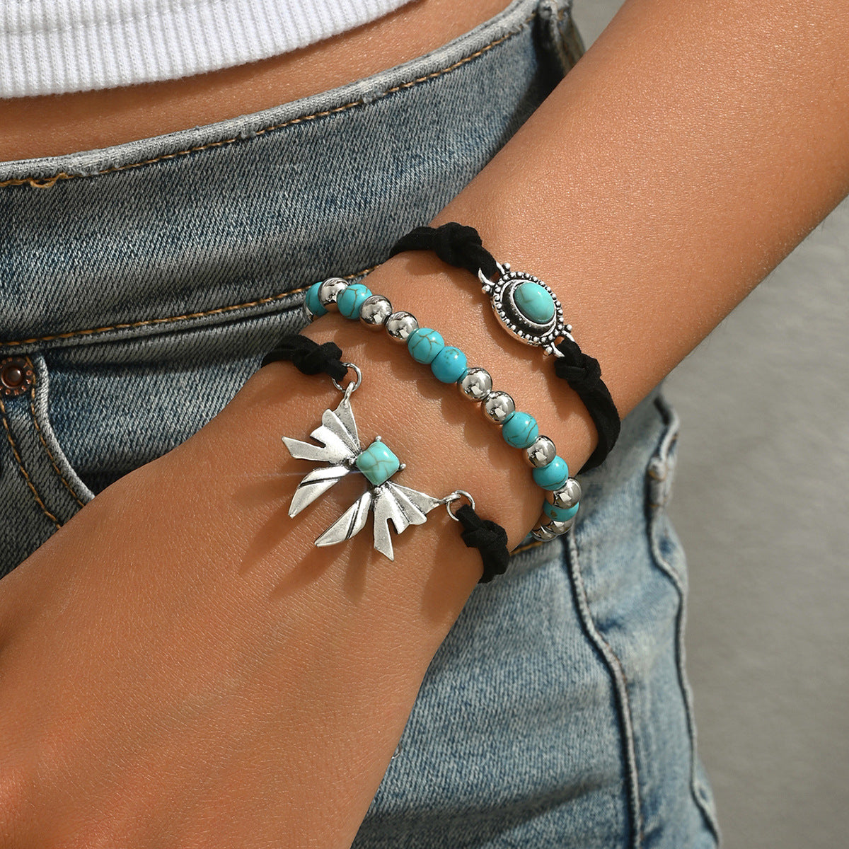 Limited Butterfly Turquoise Hand Woven Bracelet