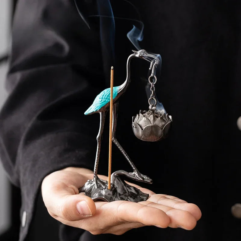 Five Blessings Incense Burner Sandalwood Taoist Ornaments