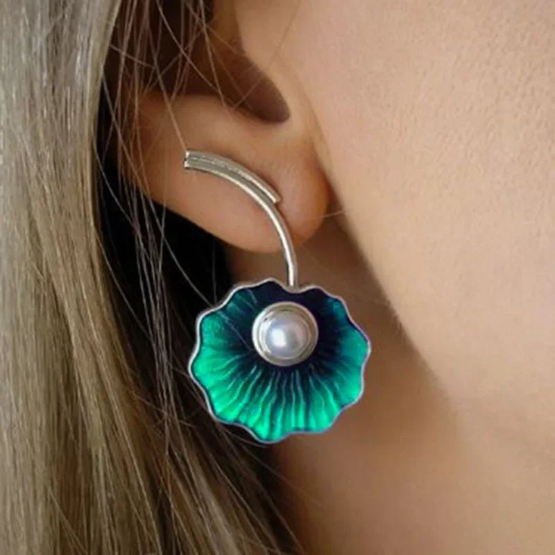 Flower Pearl Earrings
