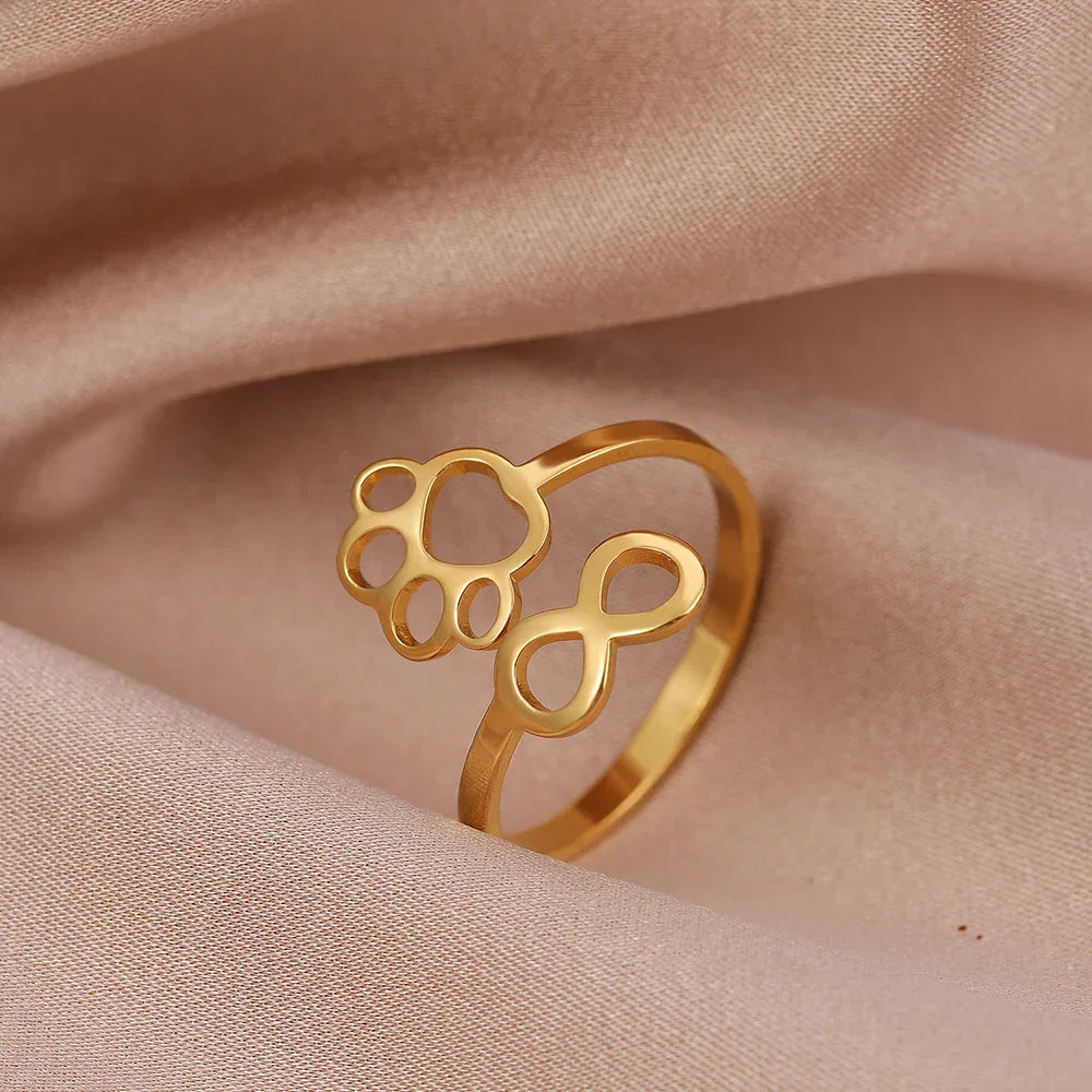 Infinity Paw Ring – Symbolic Partner Ring for Women