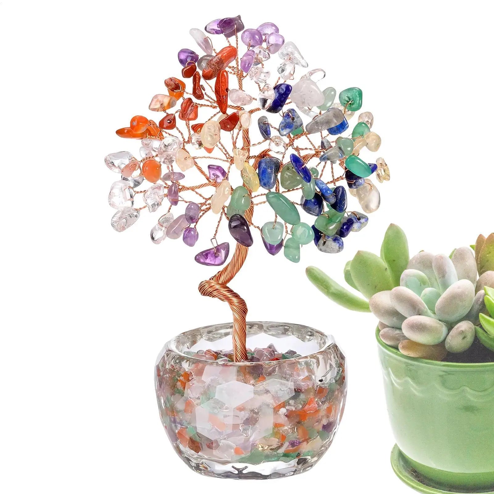 Handcrafted Amethyst Crystal Tree For Wealth