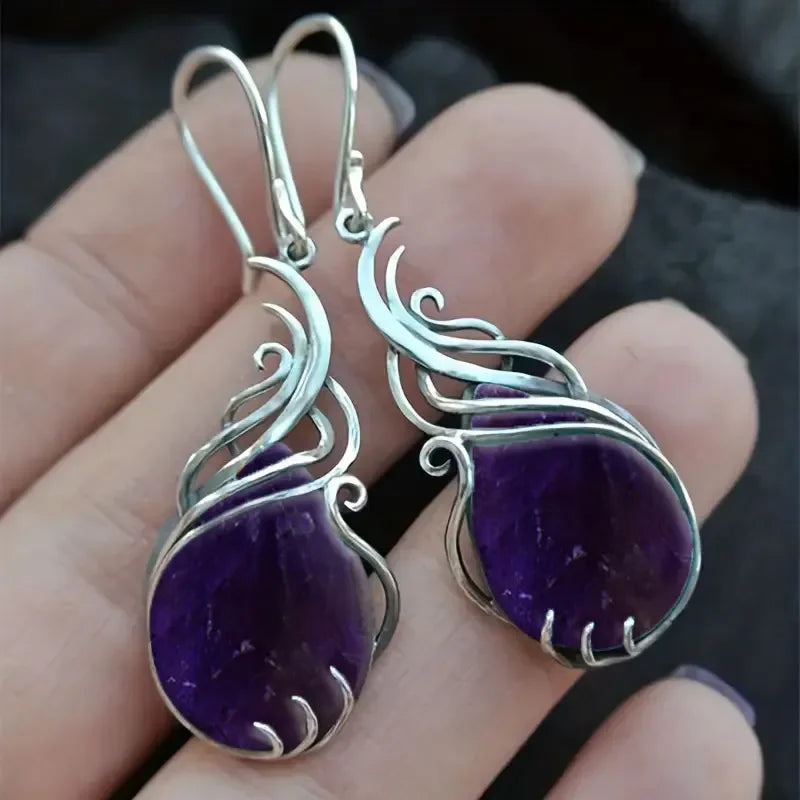 Bohemian Turquoise Earrings For Women Vintage Jewelry Gift