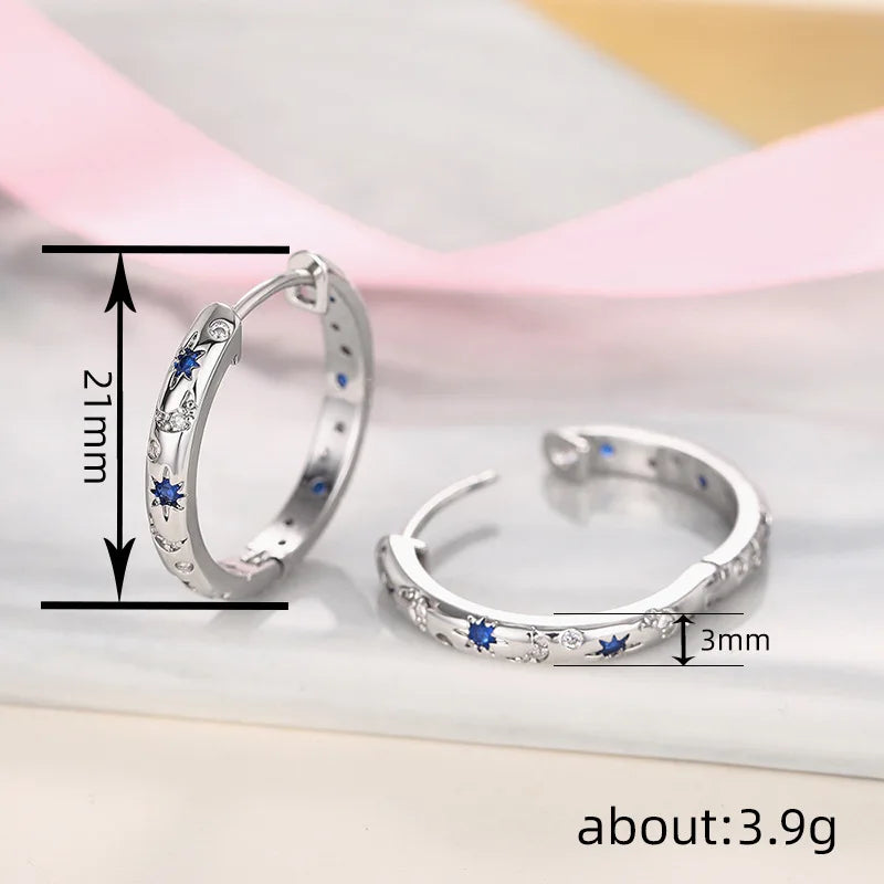 Sun And Moon Hoop Earrings