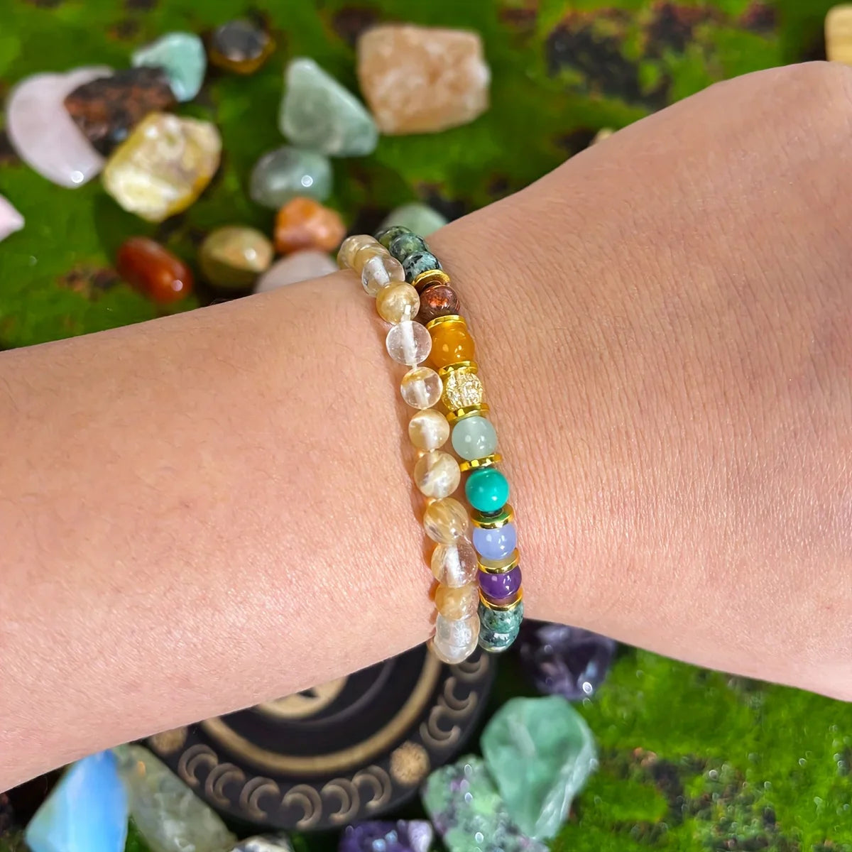 Handcrafted African Turquoise Wealth Bracelet Unisex