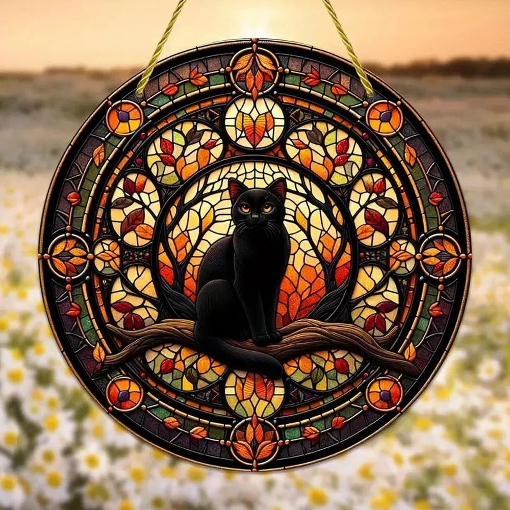 Black Cat Moonlight Suncatcher By Tinkers Spiritual Aura