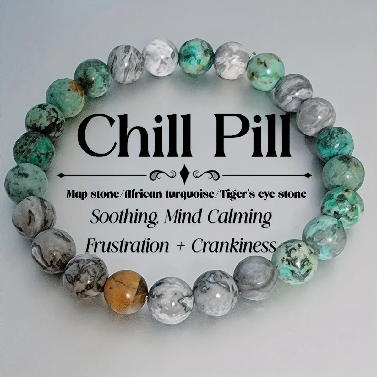 Natural Tiger Eye Turquoise Zen Bracelet For Men